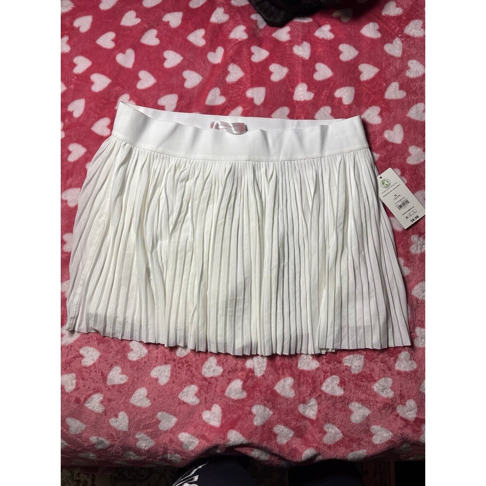 No Boundaries White Tennis Skirt XL NWT Athletic Skort Built In Shorts